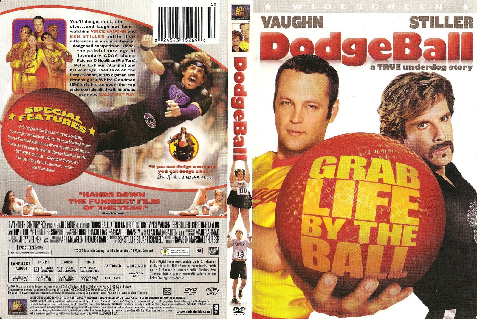 Dodgeball A True Underdog Story Widescreen R1 [cdcovers Cc] Front 